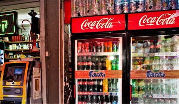 LED ticker screen for Coca-Cola